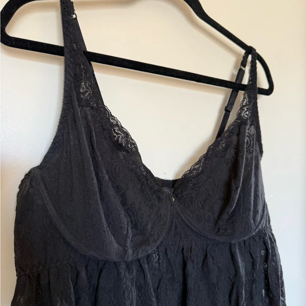 Torrid Black Lace Adjustable Strap Lingerie